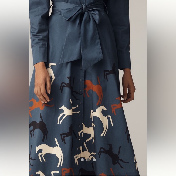 🎉SUPER RARE🎉 Anthropologie NWT Caroline K Anais Long Sleeve V-Neck Dress size S. - Picture 3 of 7